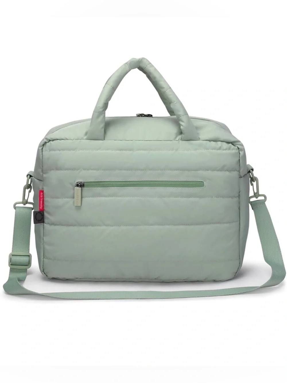 Buzz & Bloom Mint Sage Green Diaper Bag Tote